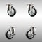 Service Caster 4 Inch 316SS Black Polyurethane Wheel Swivel Top Plate Caster Brakes SCC, 2PK SCC-SS31620S414-PPUB-BLK-2-TLB-2 - alternate 1